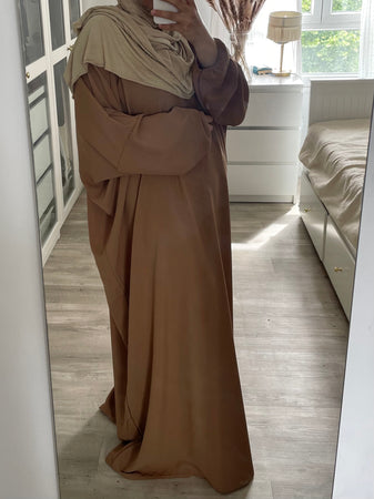 Abaya Saoudienne marron